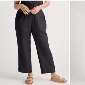 Quince 100% Linen Straight Leg Ankle Pants